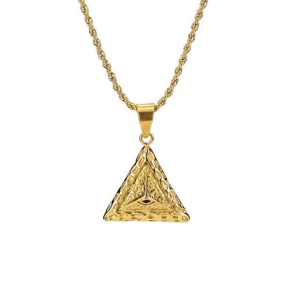 hip hop mens jewelry 18k gold plated chains pyramid pendant necklace fashion men stainless steel chain punk designer necklaces for men gifts, Silver
hip hop mens jewelry 18k gold plated chains pyramid pendant necklace fashion men stainless steel chain punk designer necklaces for men gifts, Silver