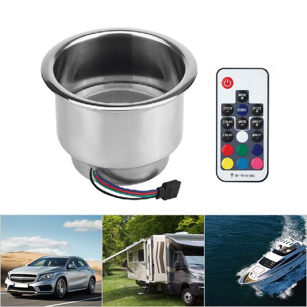 cup holder rgb led light drink cup holder remote control stainless steel for marine boat car truck rv accessories
cup holder rgb led light drink cup holder remote control stainless steel for marine boat car truck rv accessories