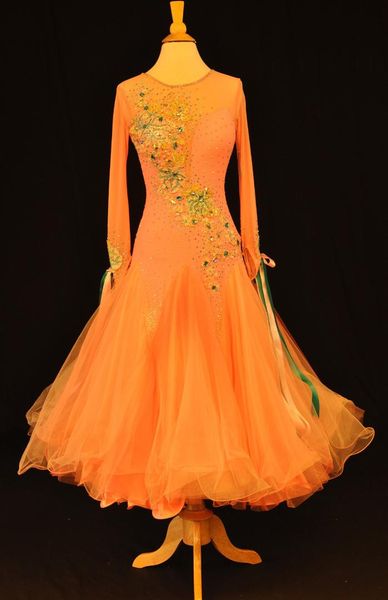advanced ballroom competition dance dress new orange color standard modern dancing skirt women waltz ballroom dance dresses, Black;red
advanced ballroom competition dance dress new orange color standard modern dancing skirt women waltz ballroom dance dresses, Black;red