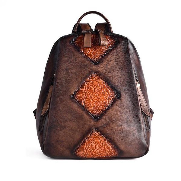 johnature handmade retro fashion large capacity women backpack genuine leather solid color embossing cow leather travel backpack
johnature handmade retro fashion large capacity women backpack genuine leather solid color embossing cow leather travel backpack