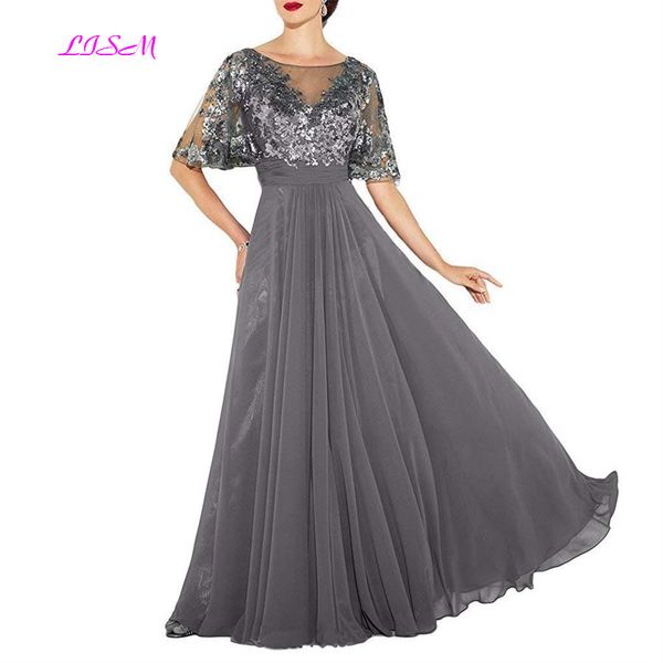 elegant scoop short sleeves evening dress chiffon sequins embroidery formal gowns illusion a-line v-back prom dress robe soiree, White;black
elegant scoop short sleeves evening dress chiffon sequins embroidery formal gowns illusion a-line v-back prom dress robe soiree, White;black