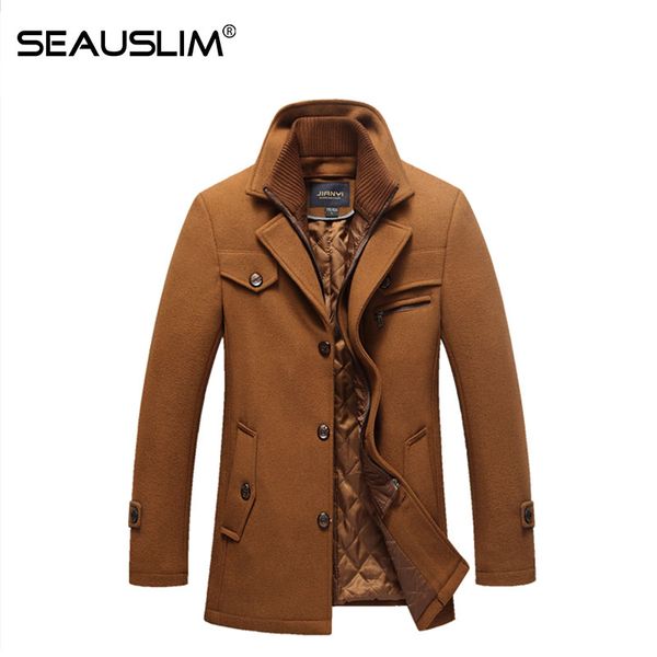 seauslim winter thick padded men jacket classic windbreaker warm woolen outerwear male slim fitted long trench coat lq-jf-04, Black;brown
seauslim winter thick padded men jacket classic windbreaker warm woolen outerwear male slim fitted long trench coat lq-jf-04, Black;brown