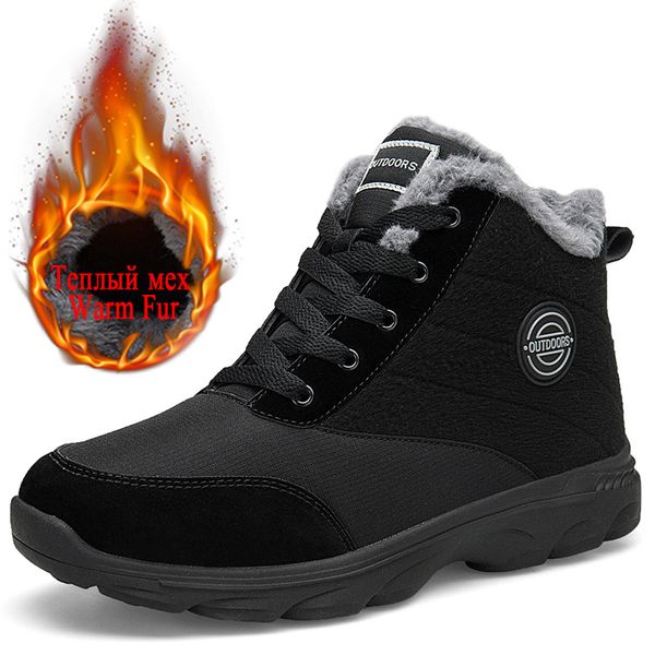 classic men winter boots thick plush keep warm men snow boots suede waterproof men's sneakers winter lace-up male ankle, Black
classic men winter boots thick plush keep warm men snow boots suede waterproof men's sneakers winter lace-up male ankle, Black