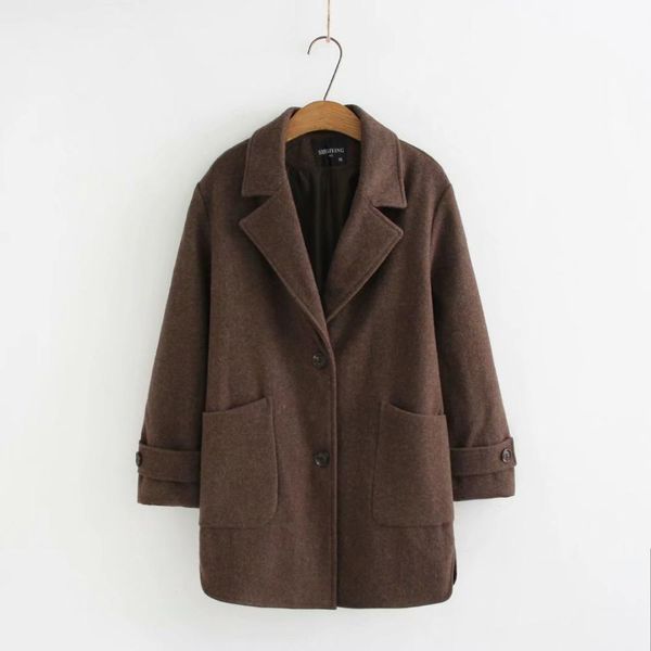 plus size thick wool women winter coats 2020 new casual ladies solid brown pockets jackets female oversized, Black
plus size thick wool women winter coats 2020 new casual ladies solid brown pockets jackets female oversized, Black
