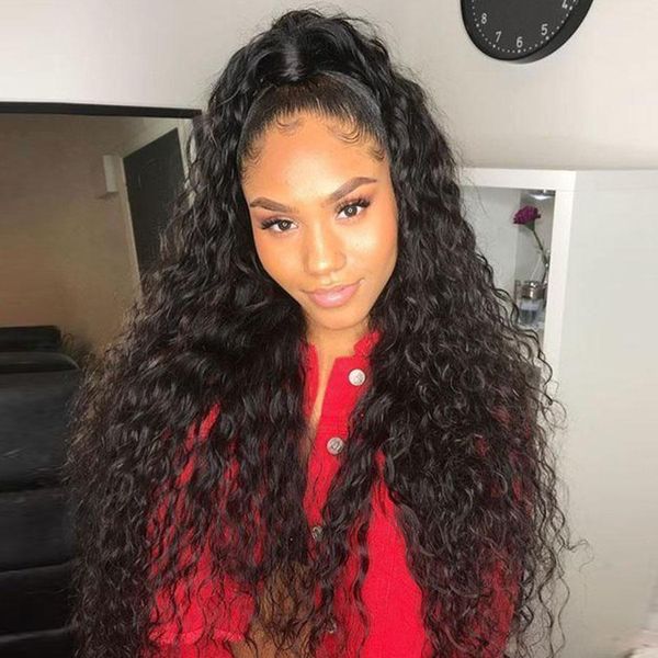 brazilian water wave 13*6 lace front human hair wigs front lace wigs with baby hair pre plucked natural hairline 150% remy hair, Black
brazilian water wave 13*6 lace front human hair wigs front lace wigs with baby hair pre plucked natural hairline 150% remy hair, Black
