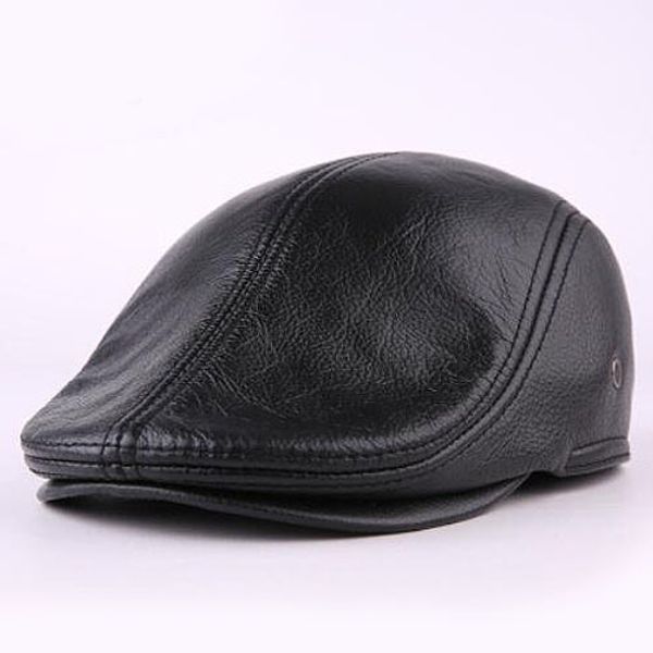 designer men's real genuine leather hat baseball cap newsboy beret hats winter warm cowhide caps, Blue;gray
designer men's real genuine leather hat baseball cap newsboy beret hats winter warm cowhide caps, Blue;gray