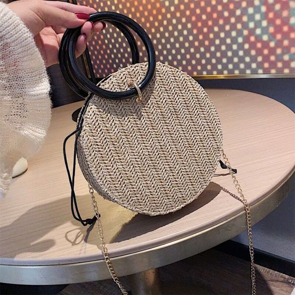 new women fashion straw knitting tote crossbody bag lady elegant chain round shape shoulder bags handbag
new women fashion straw knitting tote crossbody bag lady elegant chain round shape shoulder bags handbag