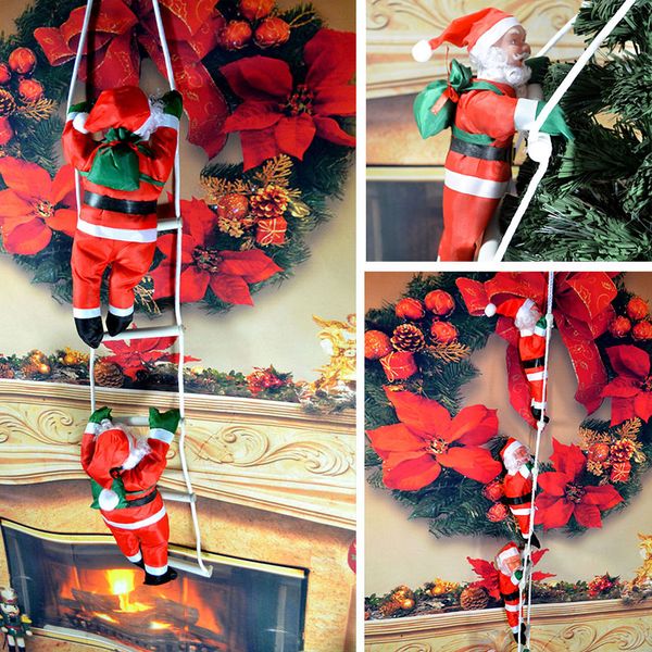 santa claus cute christmas decor gift ornament creative ladder pendant xmas hanging climbing rope decoration
santa claus cute christmas decor gift ornament creative ladder pendant xmas hanging climbing rope decoration