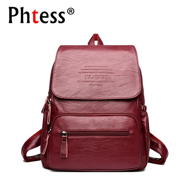 2019 vintage leather backpacks female travel shoulder bag mochilas women backpack large capacity rucksacks for girls dayback new y200103
2019 vintage leather backpacks female travel shoulder bag mochilas women backpack large capacity rucksacks for girls dayback new y200103