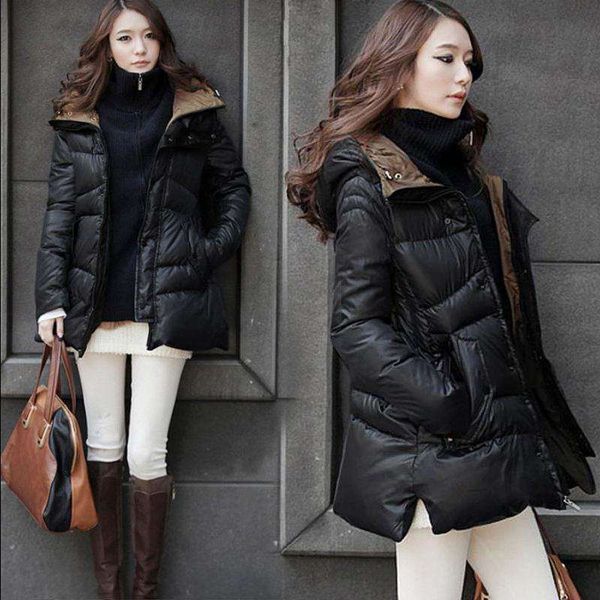 white duck down jacket women winter jacket 2019 new parka hooded fashion thick warm down coat plus size women coat, Black
white duck down jacket women winter jacket 2019 new parka hooded fashion thick warm down coat plus size women coat, Black