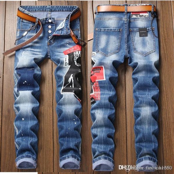 2020 high street mens fashion jeans vintage straight fit разрушенный рваные джинсы homme hip hop punk брюки классические мужские, Blue
2020 high street mens fashion jeans vintage straight fit разрушенный рваные джинсы homme hip hop punk брюки классические мужские, Blue