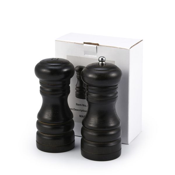 salt and pepper mills black wooden pepper grinder kitchen seasoning tools
salt and pepper mills black wooden pepper grinder kitchen seasoning tools