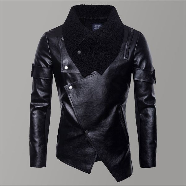 2019 black winter leather jacket men fashion irregular slim fit men jacket autumn faux leather jackets coats for clothing
2019 black winter leather jacket men fashion irregular slim fit men jacket autumn faux leather jackets coats for clothing