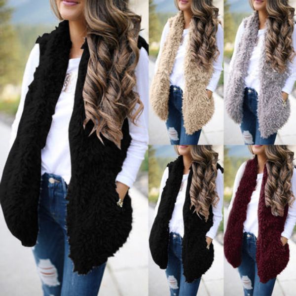 luxury women oversized faux fur wool waistcoat long coat outwear, Black;white
luxury women oversized faux fur wool waistcoat long coat outwear, Black;white