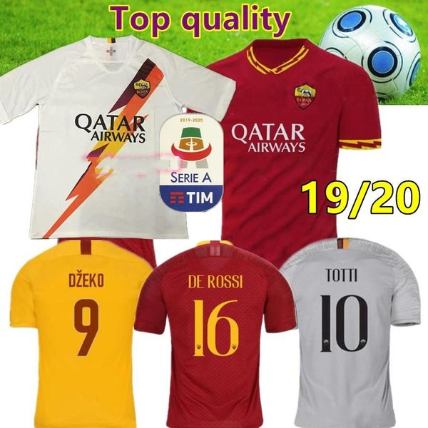 Thailand DZEKO PEROTTI PASTORE ZANIOLO soccer jersey rome 2019 TOTTI jersey 19 20 football kit shirt DE ROSSI 2020 as maillot de foot roma