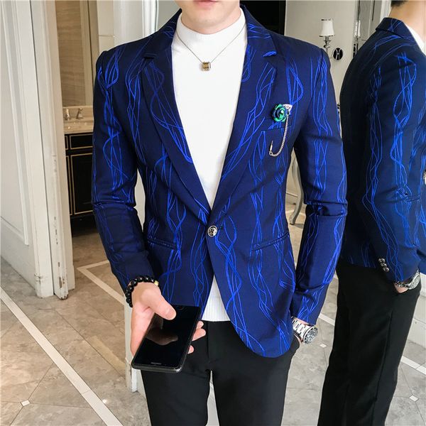 2019 latest men blazer luxury flowers printing prom suit blazers party nightclub slim fit wedding men suit jacket aasian size, White;black
2019 latest men blazer luxury flowers printing prom suit blazers party nightclub slim fit wedding men suit jacket aasian size, White;black