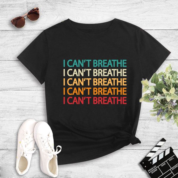 black lives matter women crew neck tee black t shirts harajuku i cant breathe t shirts, White;red
black lives matter women crew neck tee black t shirts harajuku i cant breathe t shirts, White;red