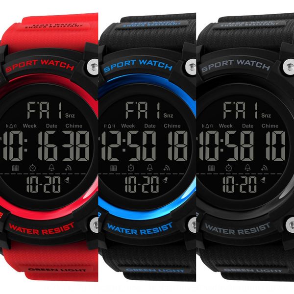 shimei outdoor sportscamouflage outdoor sports electronic men's electronic watch multifunctional countdown student led watch, Blue
shimei outdoor sportscamouflage outdoor sports electronic men's electronic watch multifunctional countdown student led watch, Blue