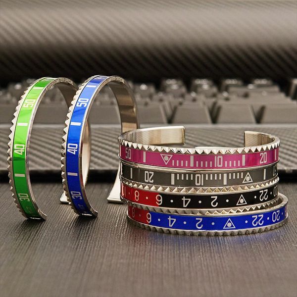 temperament opening bracelet luxury designer jewelry titanium steel scale dial couple bracelet with box birthday gift, White
temperament opening bracelet luxury designer jewelry titanium steel scale dial couple bracelet with box birthday gift, White