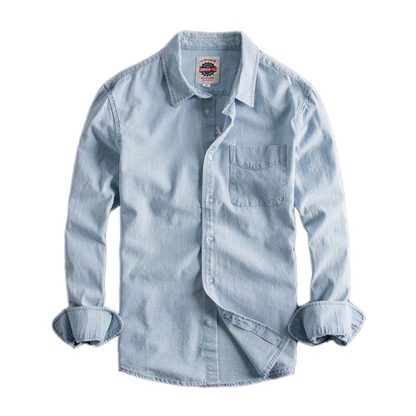 japanese harajuku light wash denim shirt for men urban boys streetwear button up long sleeve jeans shirt plus size, White;black
japanese harajuku light wash denim shirt for men urban boys streetwear button up long sleeve jeans shirt plus size, White;black