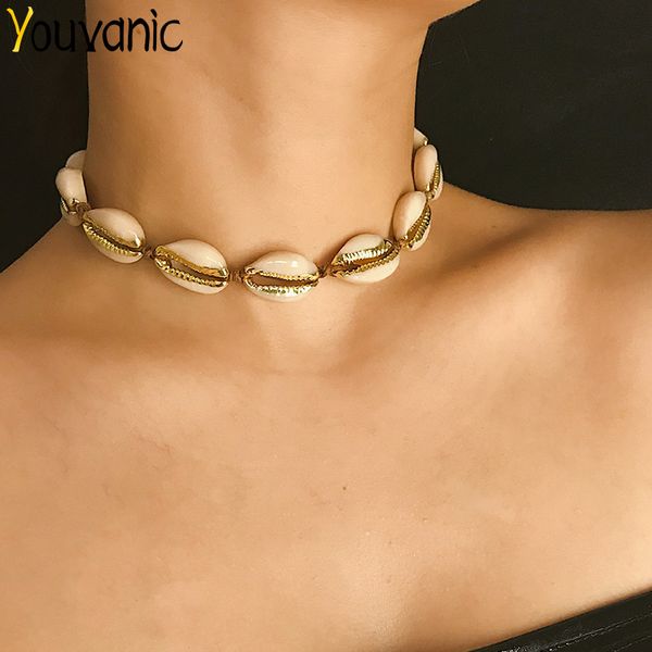 youvanic boho natural seashell choker necklace for women gold plated shell necklace clavicle rope chain beach holiday gift 2375, Golden;silver
youvanic boho natural seashell choker necklace for women gold plated shell necklace clavicle rope chain beach holiday gift 2375, Golden;silver