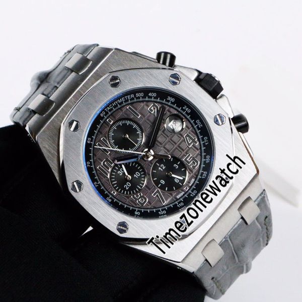 royal 26470st steel case automatic mens watch black textur dial gray subdial gray leather strap watches no chronograph timezonewatch e65d4, Slivery;brown
royal 26470st steel case automatic mens watch black textur dial gray subdial gray leather strap watches no chronograph timezonewatch e65d4, Slivery;brown