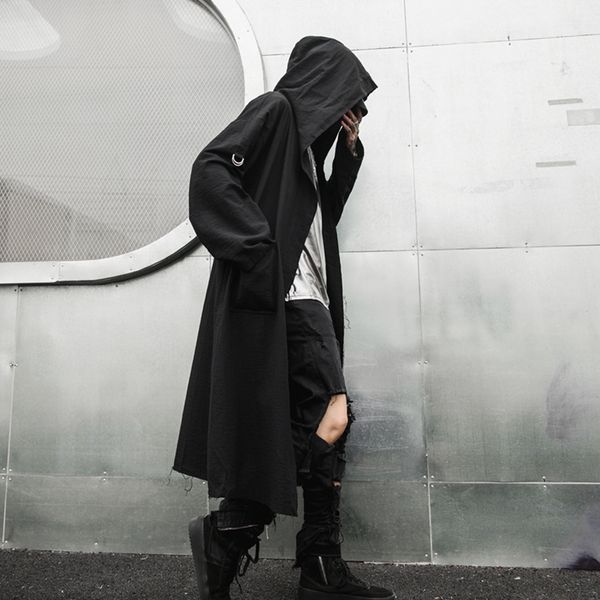 mixcubic 2019 spring korean style elegant costumes hooded shirts men black long section casual loose hooded shirts for men, White;black
mixcubic 2019 spring korean style elegant costumes hooded shirts men black long section casual loose hooded shirts for men, White;black