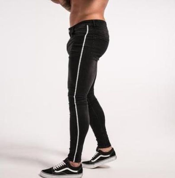 mens spring hiphop street jeans striped black blue zipper design jean pants skinny trousers
mens spring hiphop street jeans striped black blue zipper design jean pants skinny trousers