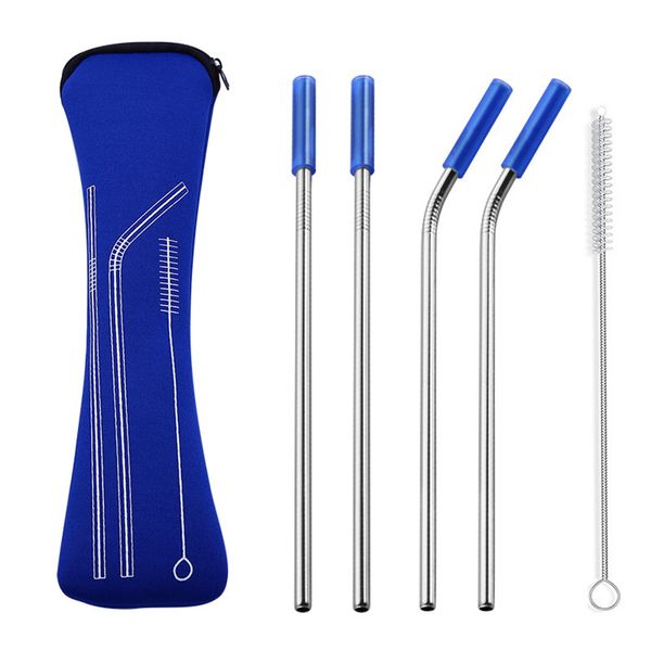 1 set reusable straws kit with silicone tips stainless steel straw with 1pc cleaning brush js22
1 set reusable straws kit with silicone tips stainless steel straw with 1pc cleaning brush js22