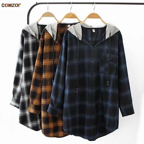new arrival women plaid trench coat long sleeve hooded vintage loose long coats plus size windbreaker casaco feminino 2xl-4xl, Tan;black
new arrival women plaid trench coat long sleeve hooded vintage loose long coats plus size windbreaker casaco feminino 2xl-4xl, Tan;black