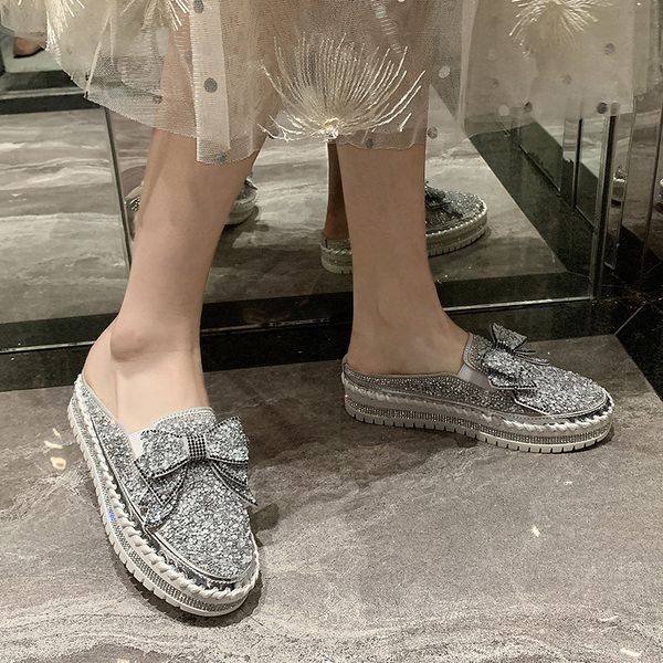 summer women shoes casual fashion bling bow-knot loafers slip on comfortable plus size women flats shoes slippers zapatos mujer, Black
summer women shoes casual fashion bling bow-knot loafers slip on comfortable plus size women flats shoes slippers zapatos mujer, Black