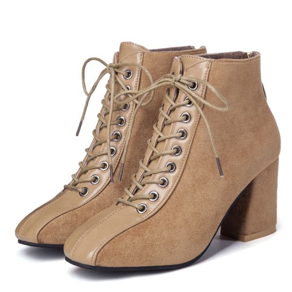 lace up winter boots solid black leather flock new fashion ankle boots for women shoes woman block high heels botas mujer
lace up winter boots solid black leather flock new fashion ankle boots for women shoes woman block high heels botas mujer