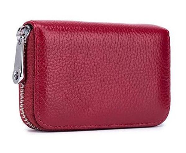 fashion new card bag organ zipper men's casual leather anti-theft brush magnetic leather female card holder, Red;black
fashion new card bag organ zipper men's casual leather anti-theft brush magnetic leather female card holder, Red;black