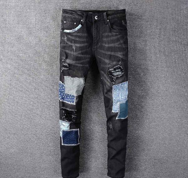 mens designer jeans new amiri casual trends luxury hip hop denim trousers slim slim fashion bike pants custom black jeans, Blue
mens designer jeans new amiri casual trends luxury hip hop denim trousers slim slim fashion bike pants custom black jeans, Blue
