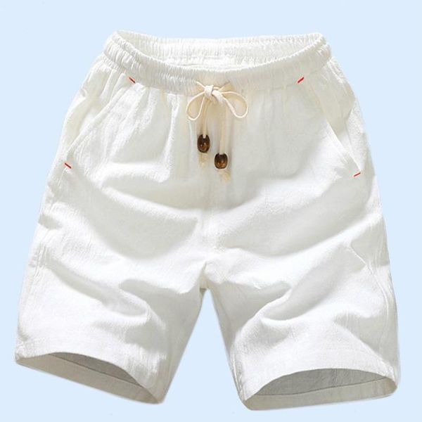 men's shorts casual linen cotton comfort male streetwear solid color loose fashion men pocket, White;black
men's shorts casual linen cotton comfort male streetwear solid color loose fashion men pocket, White;black