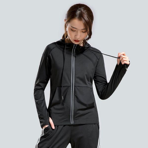 2019 autumn winter large size sports jacket women's yoga shirt loose fitness long-sleeved zipper sports jackets, Black;red
2019 autumn winter large size sports jacket women's yoga shirt loose fitness long-sleeved zipper sports jackets, Black;red