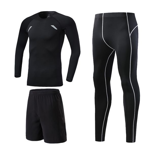 bintuoshi 3pcs/set traini set for men's running training suit men breathable winter suit gym exercise fast dry clothes tights, White;black
bintuoshi 3pcs/set traini set for men's running training suit men breathable winter suit gym exercise fast dry clothes tights, White;black
