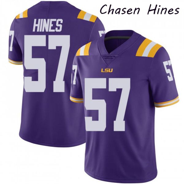 men's cameron lewis lsu tigers clyde edwards-helaire colby brunet carlton smith chasen hines college football jersey, Black