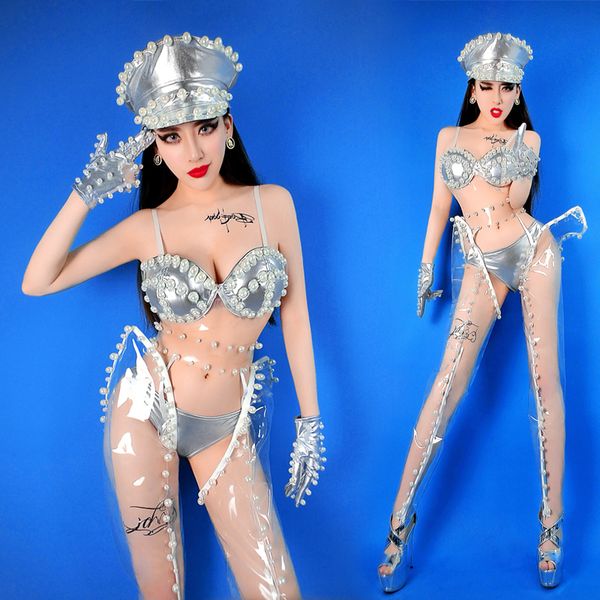 bar ds costumes new dj nightclub collar dance clothes pearl bikini stage wear rave outfit stage costumes for singers 2020, Black;red
bar ds costumes new dj nightclub collar dance clothes pearl bikini stage wear rave outfit stage costumes for singers 2020, Black;red