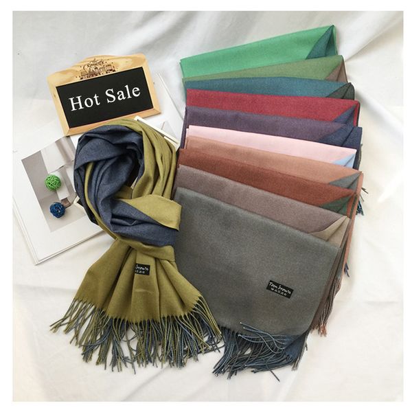 thick warm winter scarf solid double-side soft cashmere scarves shawls and wraps bandana women/men foulard tassel, Blue;gray
thick warm winter scarf solid double-side soft cashmere scarves shawls and wraps bandana women/men foulard tassel, Blue;gray