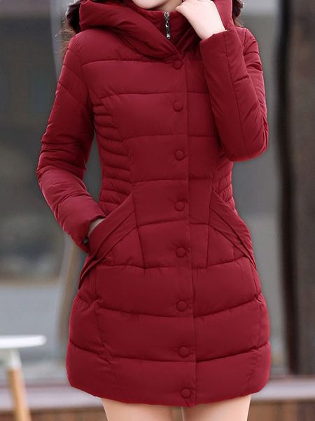 women's down & parkas winter women hooded coat thick long slim button pocket black warm overcoat
women's down & parkas winter women hooded coat thick long slim button pocket black warm overcoat
