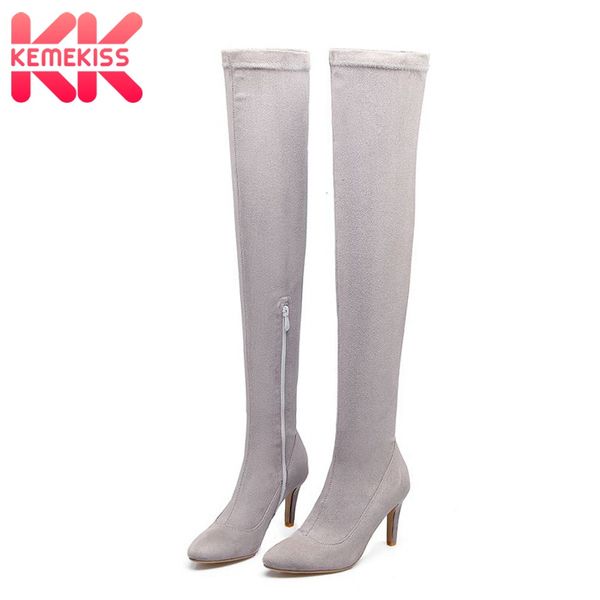 kemekiss over knee high women boots fashion stretch boots women warm winter new zipper thin heels zapatos size 33-46, Black
kemekiss over knee high women boots fashion stretch boots women warm winter new zipper thin heels zapatos size 33-46, Black