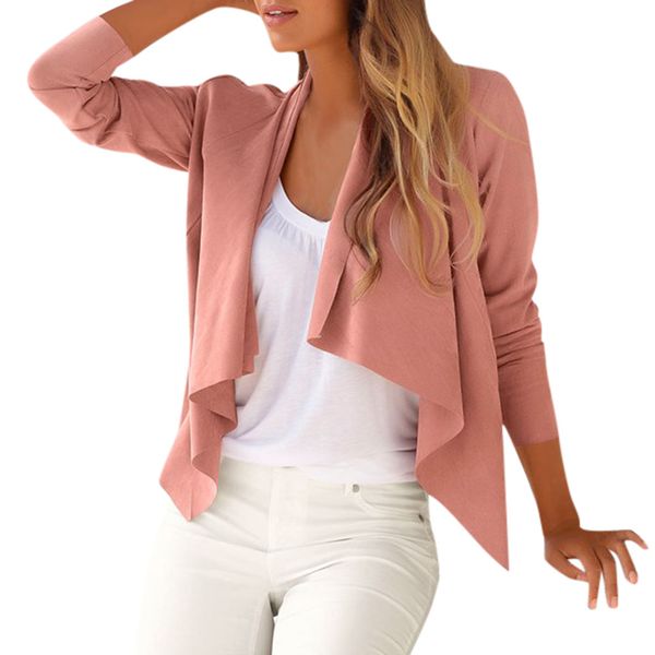 women ladies long sleeve coat open front jacket outwear loose slim sweater coat female, Black;brown
women ladies long sleeve coat open front jacket outwear loose slim sweater coat female, Black;brown