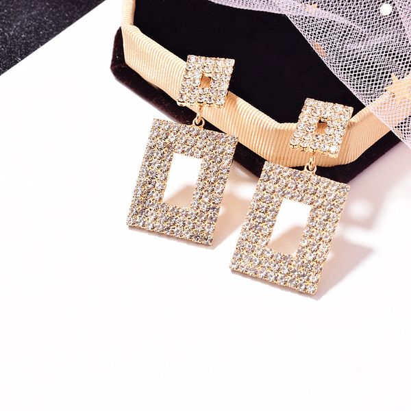 ladies diamond earrings exaggerated geometric square hanging retro prom casual jewelry, Golden;silver
ladies diamond earrings exaggerated geometric square hanging retro prom casual jewelry, Golden;silver