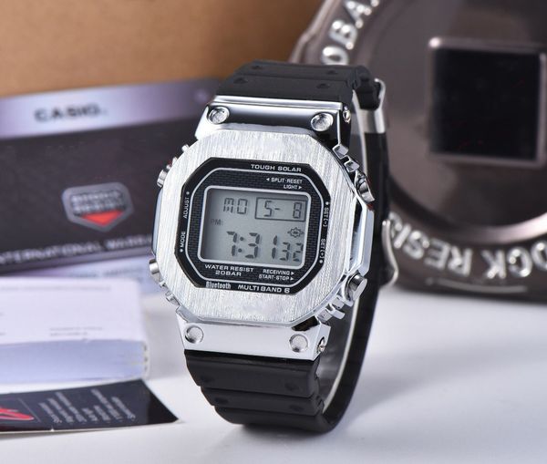 new luxury silicone band g led men watches fashion digital watch men classic square multifunction man wristwatch with original box, Slivery;brown
new luxury silicone band g led men watches fashion digital watch men classic square multifunction man wristwatch with original box, Slivery;brown