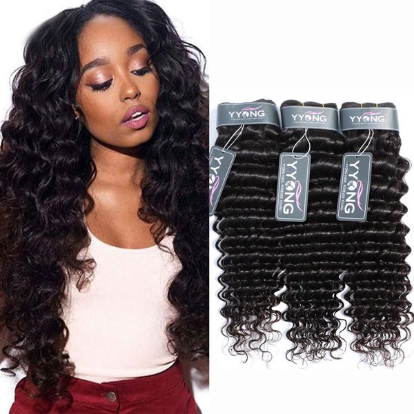 unprocessed brazilian virgin human hair deep wave 3pcs bundles wefts hair extensions natural malaysian indian peruvian curly hair weave, Black
unprocessed brazilian virgin human hair deep wave 3pcs bundles wefts hair extensions natural malaysian indian peruvian curly hair weave, Black