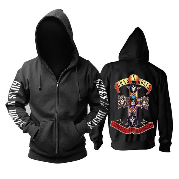 9 designs guns n roses sweatshirt gnr cotton rock zipper hoodies shell jacket guns n' roses punk hardrock heavy metal sudadera, Black
9 designs guns n roses sweatshirt gnr cotton rock zipper hoodies shell jacket guns n' roses punk hardrock heavy metal sudadera, Black