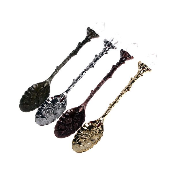 1pc vintage carved flower crystal coffee spoon teaspoon ice cream tea sugar cake spoon dessert tools tableware 4 colors
1pc vintage carved flower crystal coffee spoon teaspoon ice cream tea sugar cake spoon dessert tools tableware 4 colors