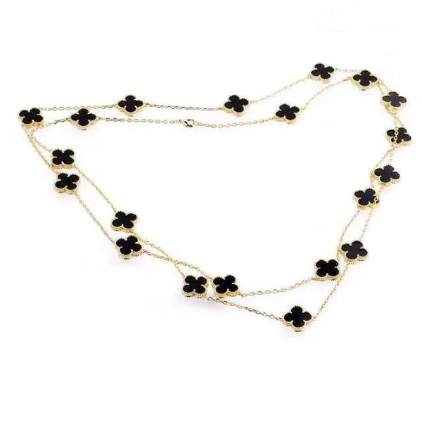 2019 stainless steel jewelry 20 flower designer necklace luxury designer jewelry women necklace sweater chain long chain, Silver
2019 stainless steel jewelry 20 flower designer necklace luxury designer jewelry women necklace sweater chain long chain, Silver