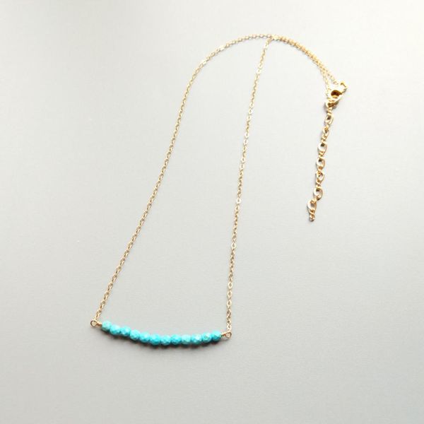 lii ji turquoise pyrite 3mm beads us 9k gf chain link delicated handmade necklace 40cm/45cm, Silver
lii ji turquoise pyrite 3mm beads us 9k gf chain link delicated handmade necklace 40cm/45cm, Silver